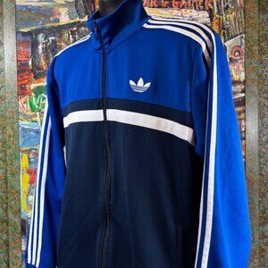 Adidas RARE VIntage Y2K Original's Firebird Track Jacket - Men L Navy Blue